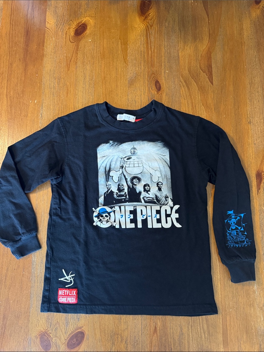 Netflix ONE PIECE Anime Long Sleeve Tee Size 7-10
